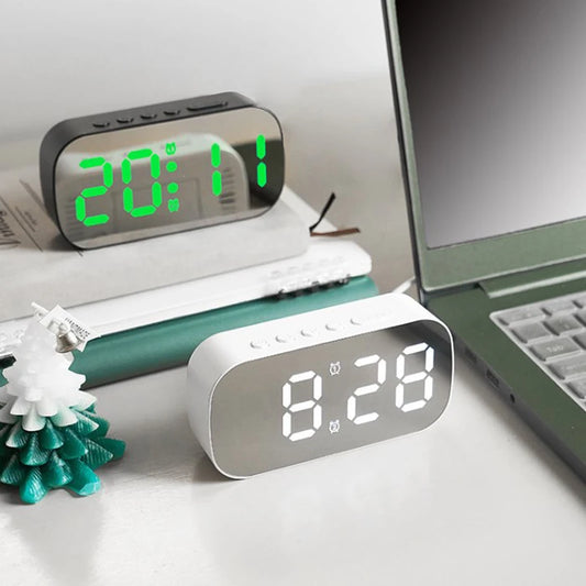 LED Digital Desktop Alarm Clock – Minimalist Electronic Clock for Bedroom & Living Room