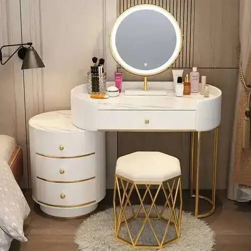 Nordic LED Makeup Dressing Table Set