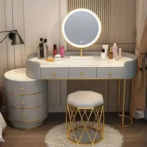 Nordic LED Makeup Dressing Table Set