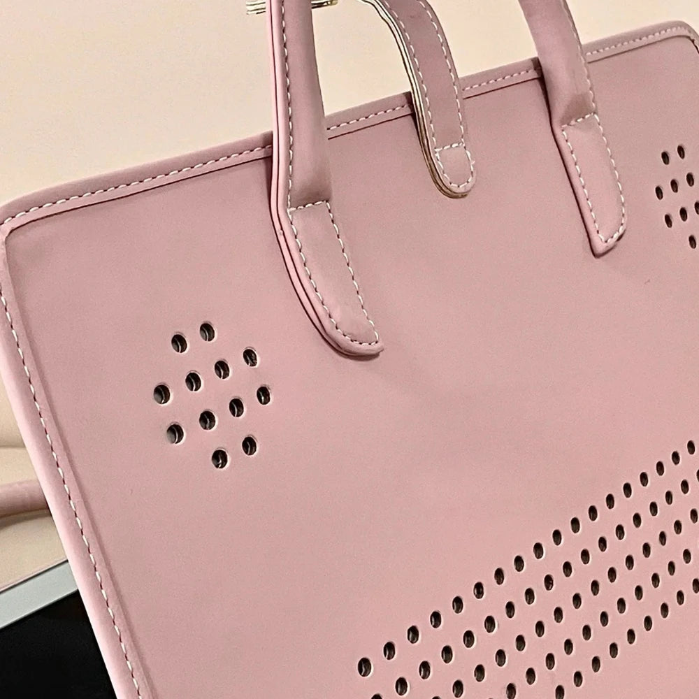 Pink Laptop Protective Handbag