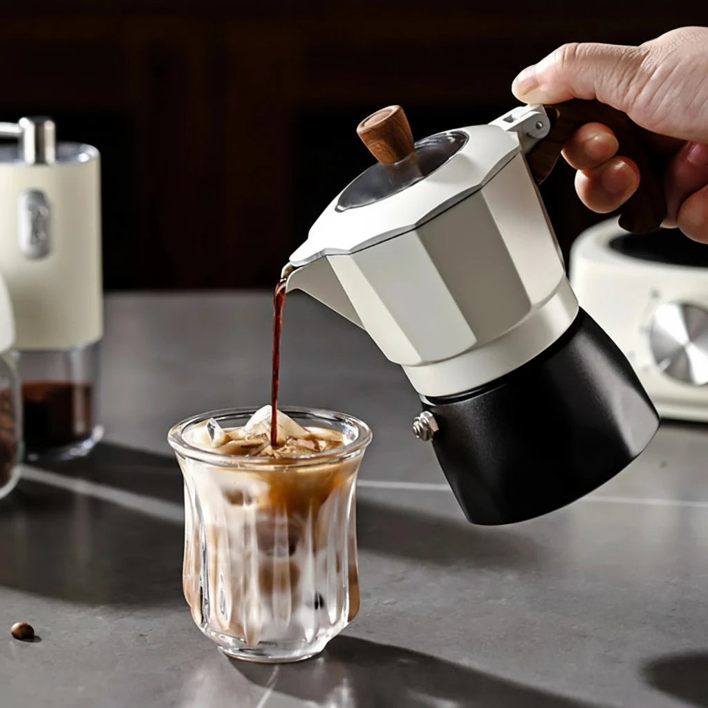 Bincoo Dual Valve Moka Pot Set with Heater