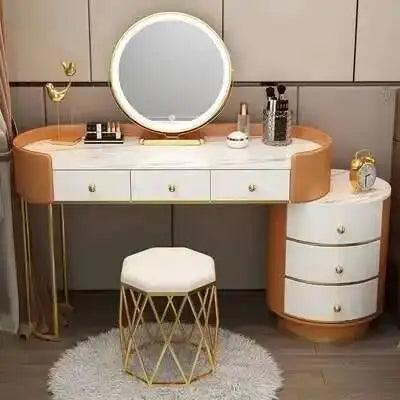 Nordic LED Makeup Dressing Table Set