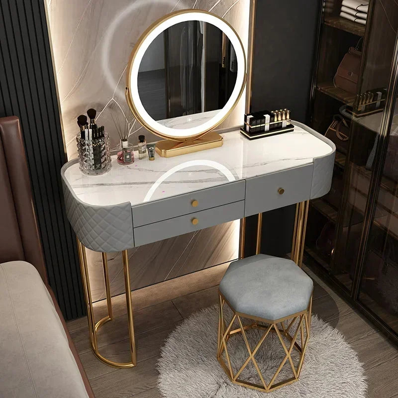 Luxury LED Makeup Dressing Table Mirror – White