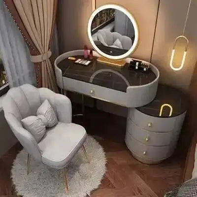 Nordic LED Makeup Dressing Table Set