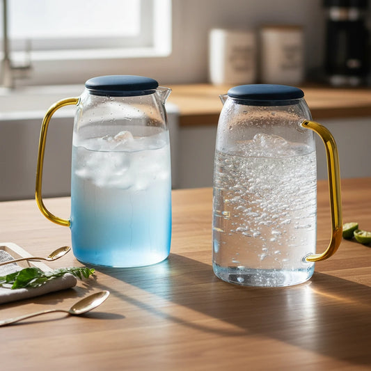 Borosilicate Glass Pitcher with Lid