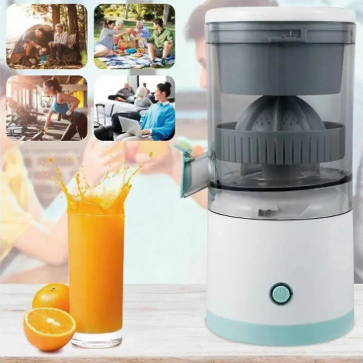 Portable USB Electric Citrus Juicer – High-Output Mini Fruit Squeezer
