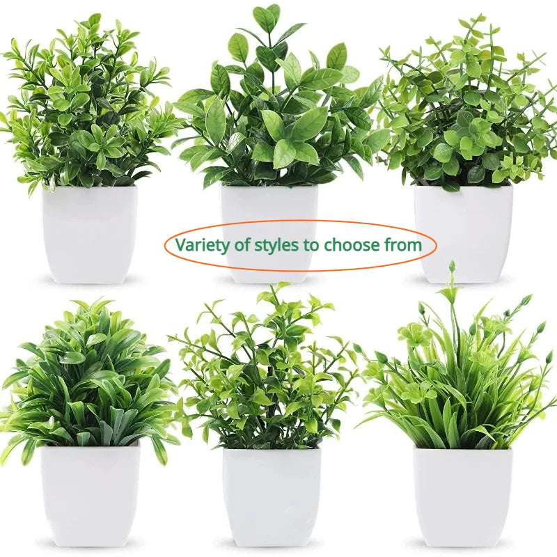 Artificial Bonsai Eucalyptus Plant – Potted Indoor & Outdoor Decor