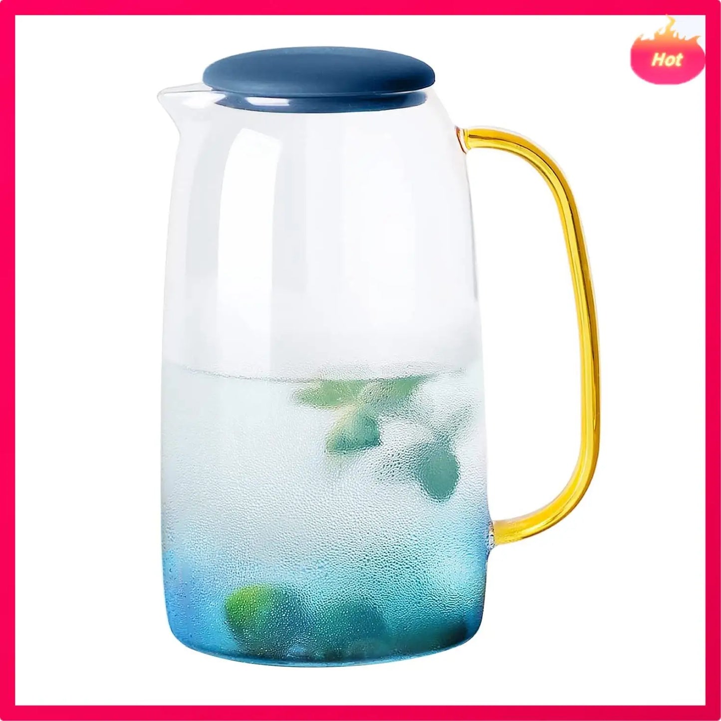 Borosilicate Glass Pitcher with Lid