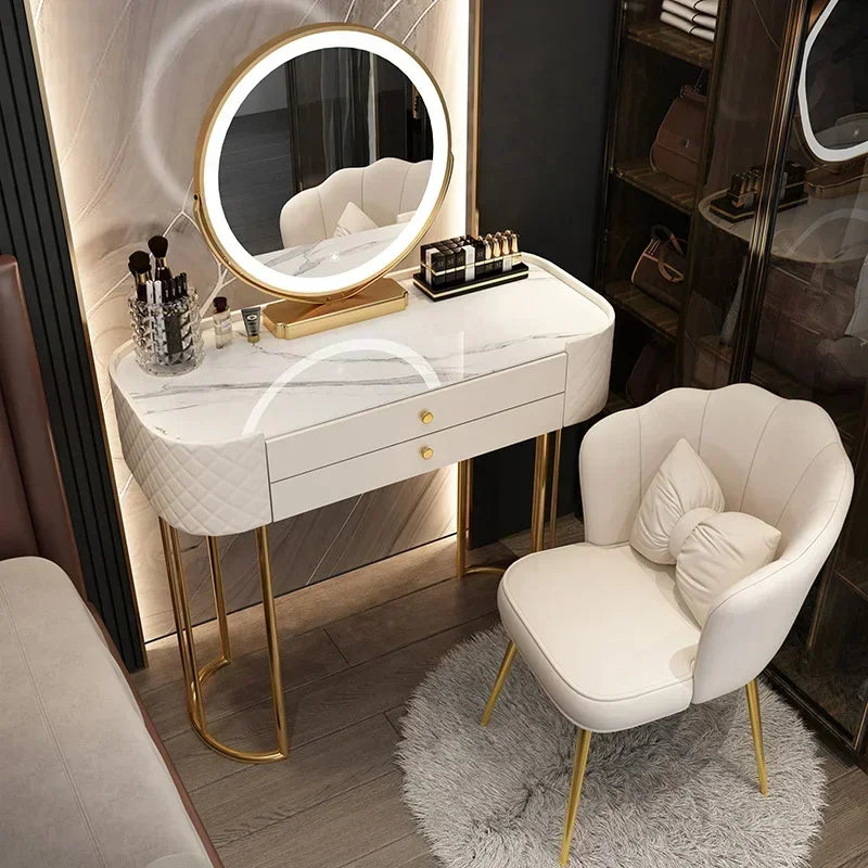 Luxury LED Makeup Dressing Table Mirror – White