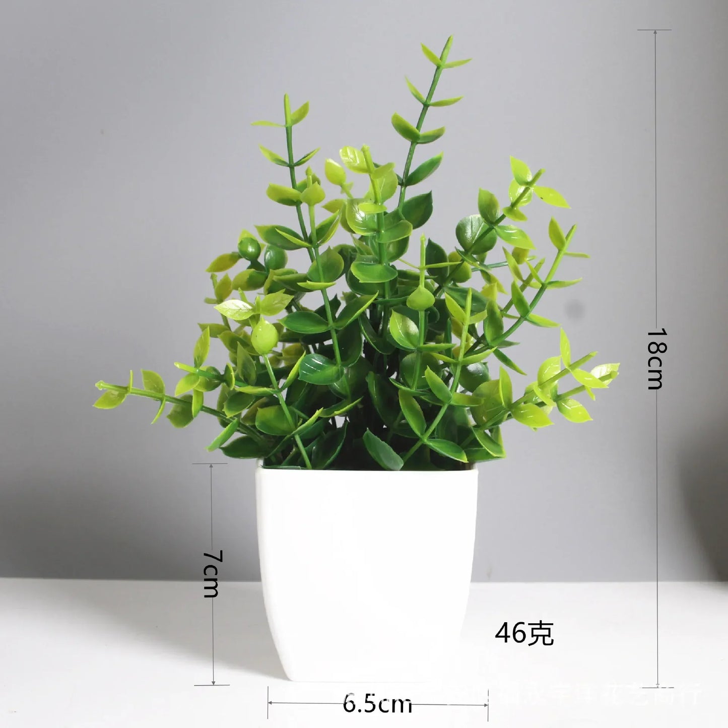 Artificial Bonsai Eucalyptus Plant – Potted Indoor & Outdoor Decor