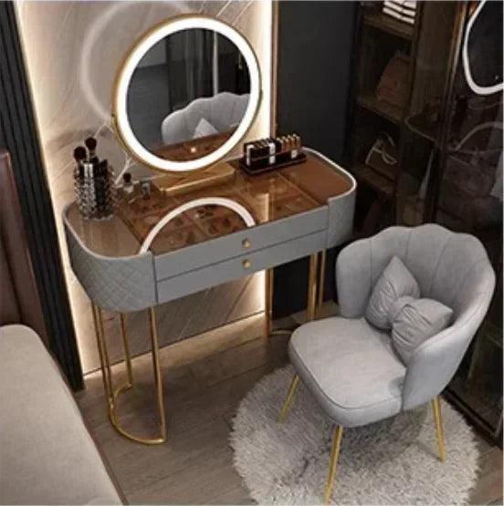 Luxury LED Makeup Dressing Table Mirror – White