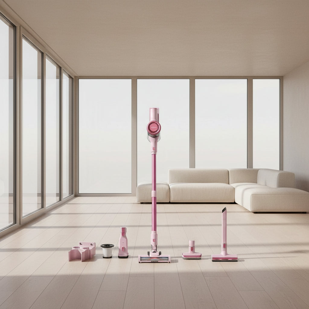cordless vacuum cleaner with LED display – 28KPa suction