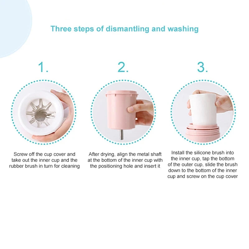 Portable Silicone Dog Paw Cleaning Cup