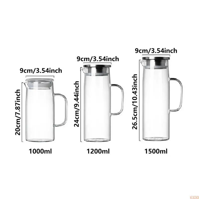 6XDD Borosilicate Glass Pitcher – Hot & Cold Beverages