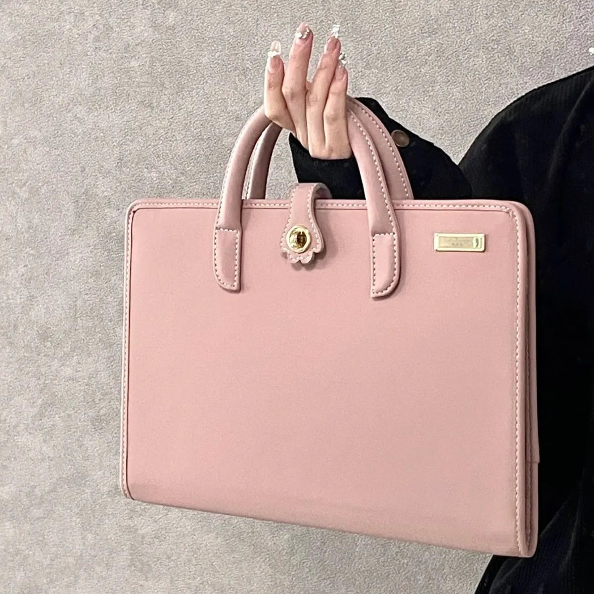 Pink Laptop Protective Handbag