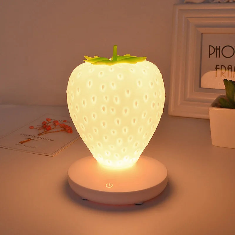 LED Strawberry Night Light