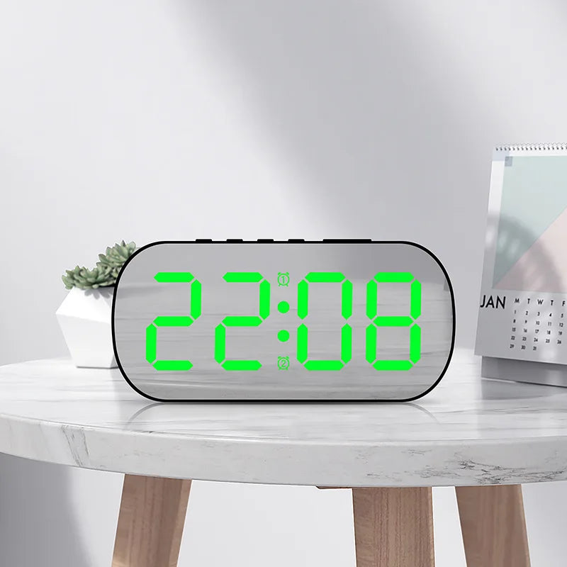 LED Digital Desktop Alarm Clock – Minimalist Electronic Clock for Bedroom & Living Room