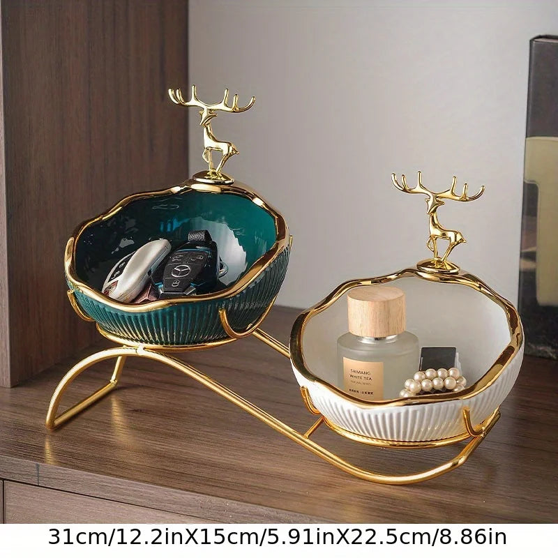 Ceramic 2-Tier Shoe Cabinet