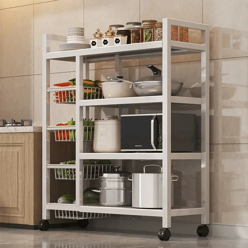 Gold Rolling Storage Rack