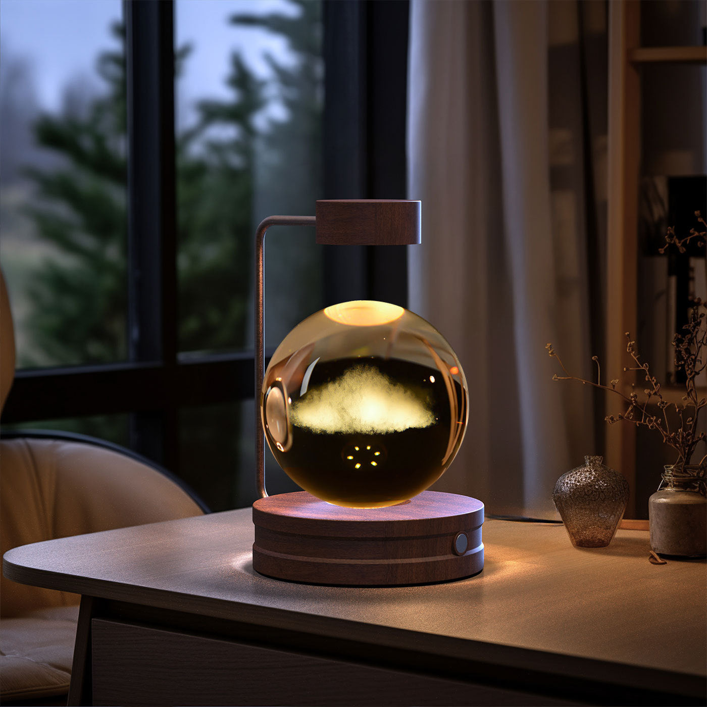 Crystal Ball Dinosaur Night Light – USB Powered