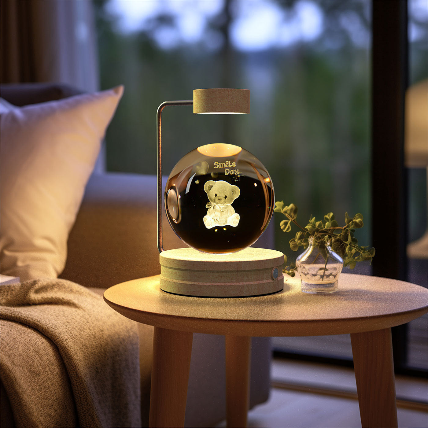 Crystal Ball Dinosaur Night Light – USB Powered