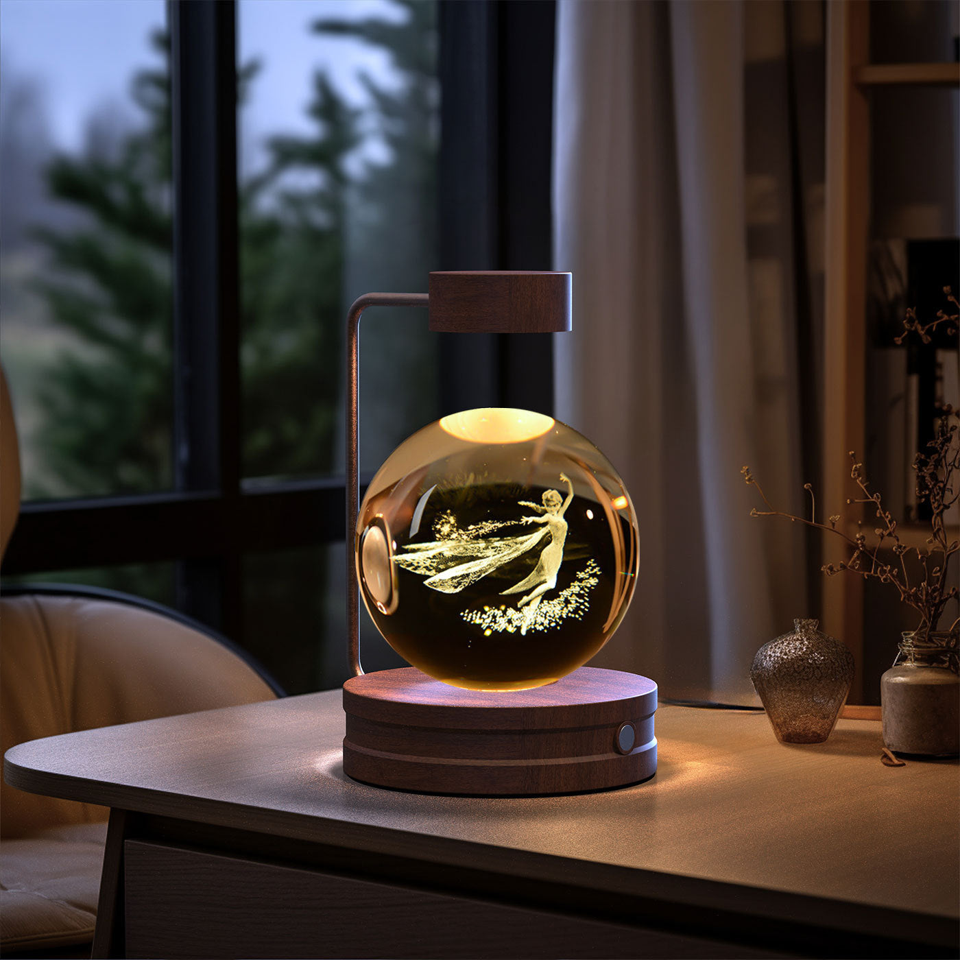 Crystal Ball Dinosaur Night Light – USB Powered