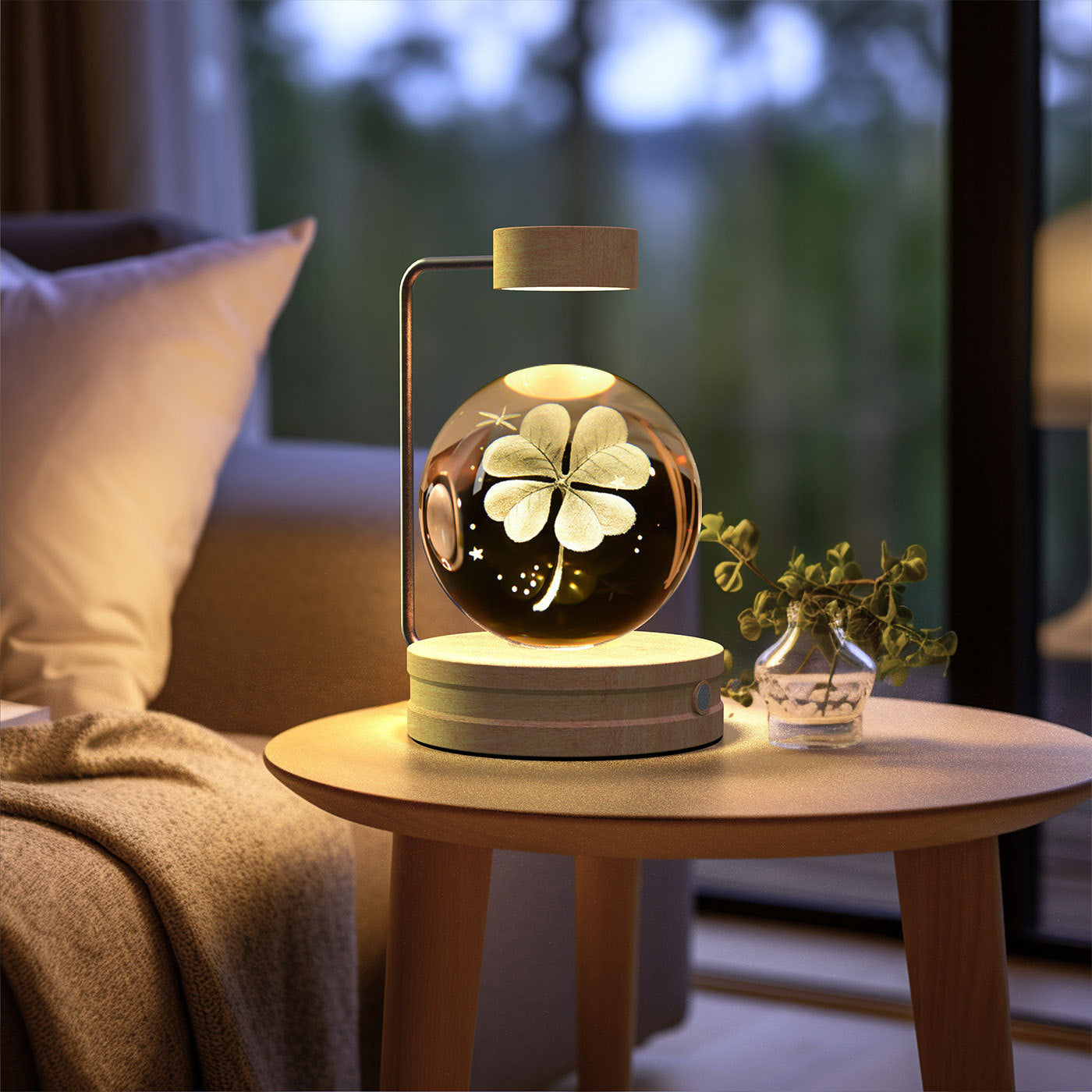 Crystal Ball Dinosaur Night Light – USB Powered