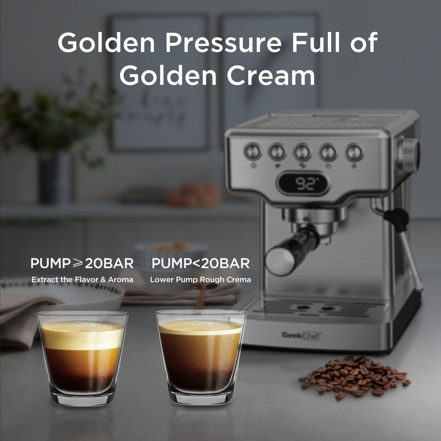 Geek Chef Barista Series Espresso Maker