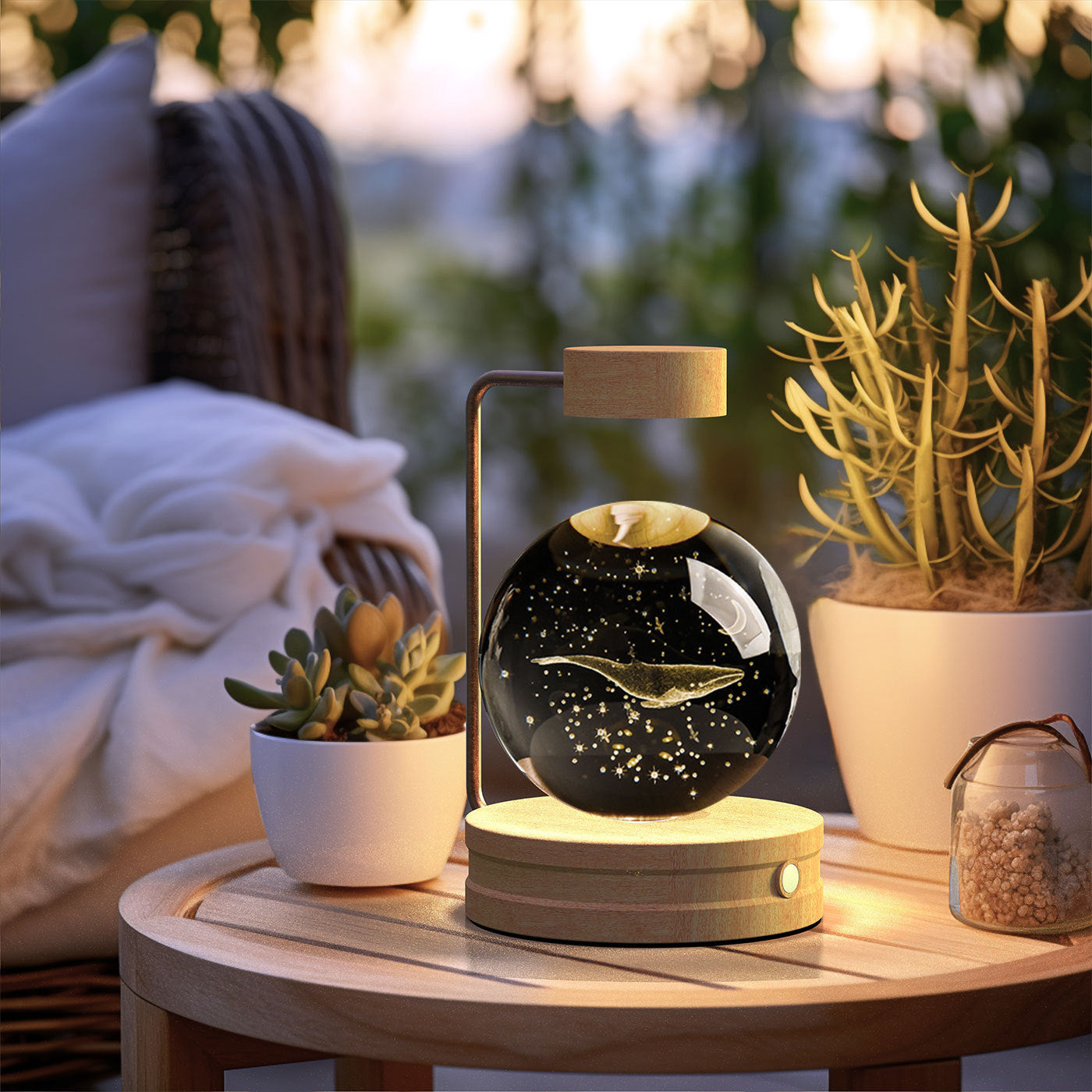 Crystal Ball Dinosaur Night Light – USB Powered