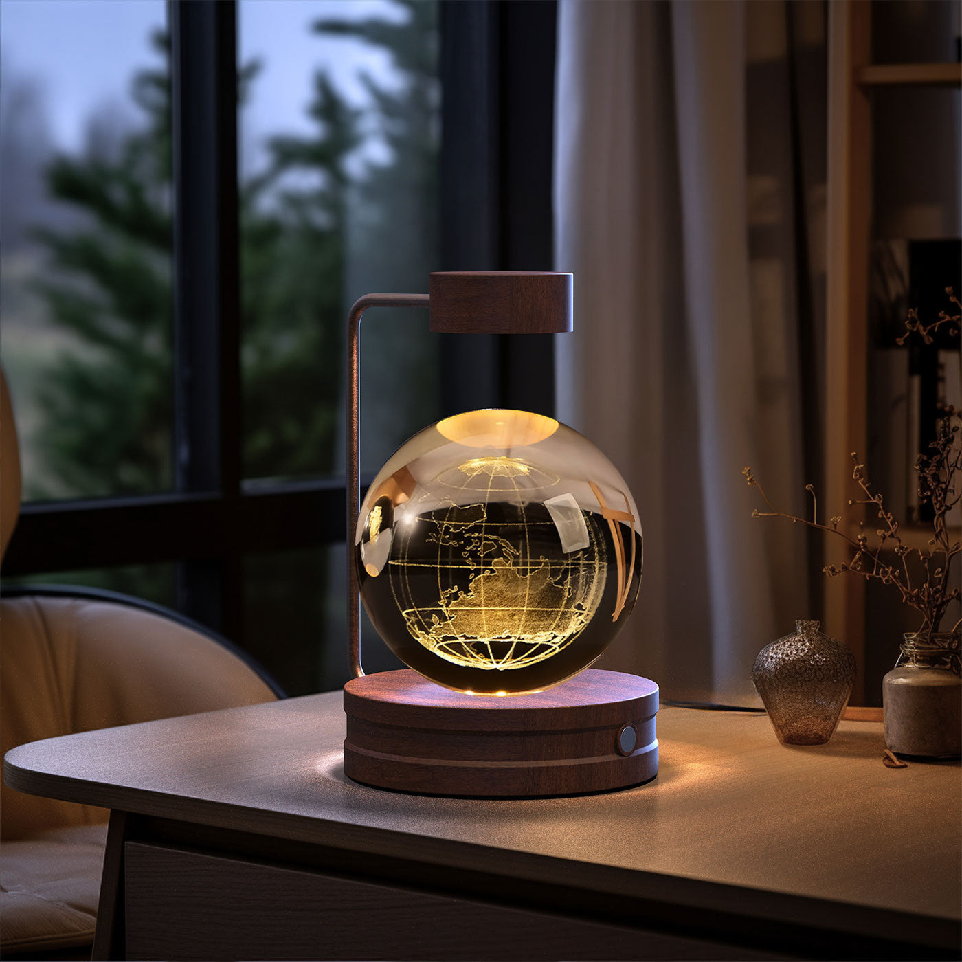 Crystal Ball Dinosaur Night Light – USB Powered