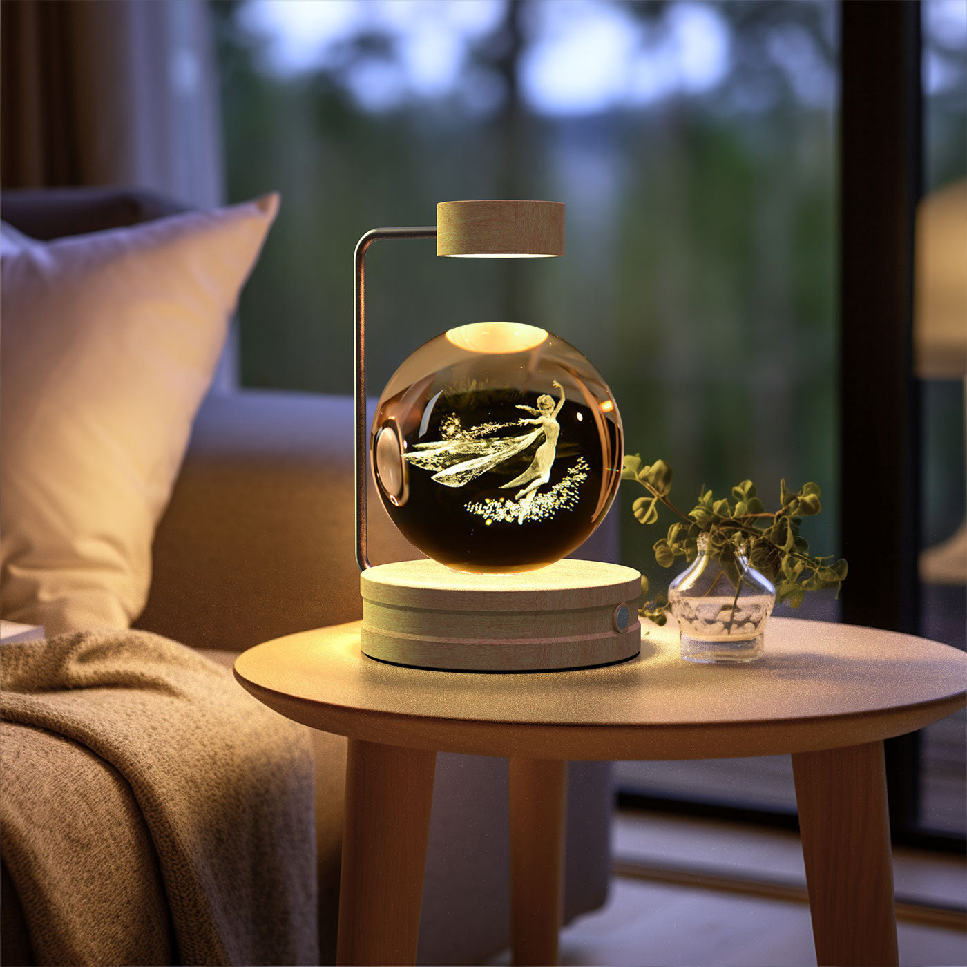 Crystal Ball Dinosaur Night Light – USB Powered