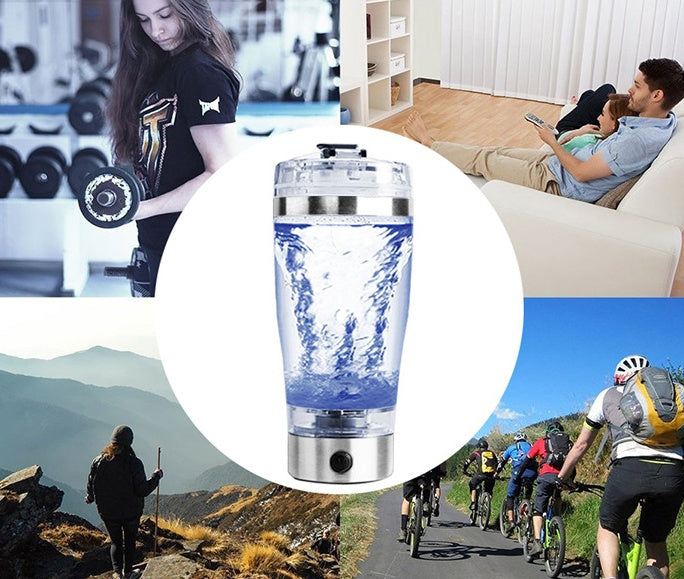 USB Rechargeable Electric Shaker Bottle – Protein & Coffee Mixer